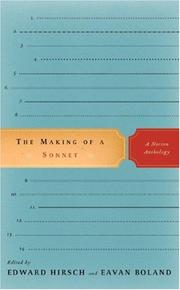 Front cover of The making of a sonnet by Edward Hirsch
