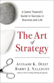 Cover of The Art of Strategy by Avinash K. Dixit