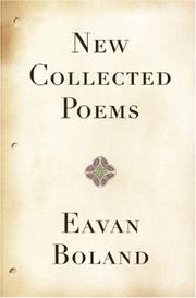 Cover of New collected poems by Eavan Boland