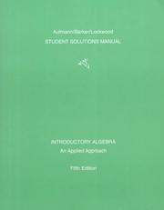 Cover of Introductory algebra by Richard N. Aufmann