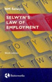 Front cover of Selwyn's Law of Employment by Norman Selwyn