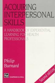 Front cover of Acquiring Interpersonal Skills by Philip Burnard