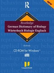 Front cover of German Dictionary of Biology / Worterbuch Biologie Englisch by M. Eichorn