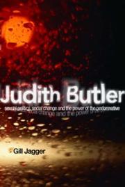Cover of Judith Butler by Gill Jagger