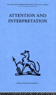 Cover of Attention and Interpretation by W. R. Bion