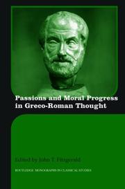 Front cover of Passions and Progress in Greco-Roman Thought by John T. Fitzgerald