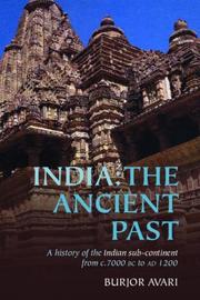 Front cover of India: The Ancient Past by Burjor Avari