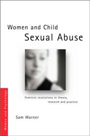 Front cover of Women and Child Sexual Abuse by Sam Warner