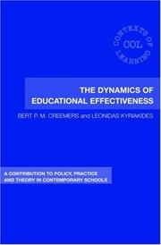 Front cover of The Dynamics of Educational Effectiveness by Bert P Creemers