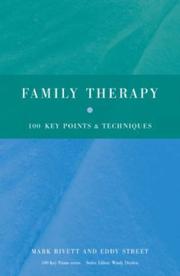 Cover of Family Therapy by Mark Rivett