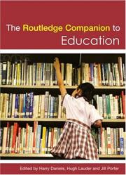 Cover of The Routledge Companion to Education by Harry Daniels: