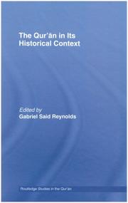 Cover of The Qur'an in its Historical Context by Gabriel Said Reynolds