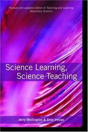 Front cover of Teaching and Learning Secondary Science by Wellington/Ires