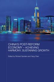 Cover of China's Post-Reform Economy - Achieving Harmony, Sustaining Growth by Richard Sanders
