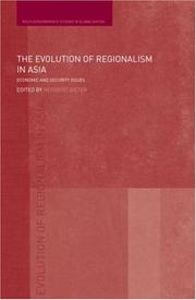 Front cover of The Evolution of Regionalism in Asia by Heribert Dieter