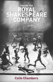 Front cover of Inside the Royal Shakespeare Company by Colin Chambers