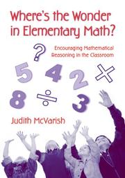 Cover of Where's the Wonder in Elementary Math? by Judith McVarish