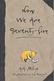 Cover of Now we are seventy by A. A. Milne