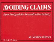 Cover of Avoiding claims by Coombes Davies