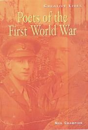 Front cover of Poets of the First World War (Creative Lives) by Neil Champion