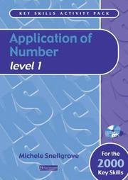 Front cover of Application of Number Level 1 (Key Skills Activity Pack) by Michelle Snellgrove