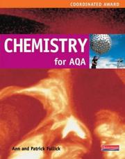 Front cover of Chemistry for AQA Co-ordinated Award (Coordinated/separate Science for AQA) by Ann Fullick