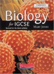 Front cover of Biology for Igcse by Mary Jones