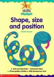 Front cover of Shape, Size and Position (Skills for Early Years) by Pauline Kenyon
