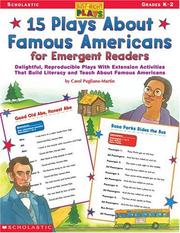 Cover of 15 Plays about Famous Americans for Emergent Readers by Carol Pugliano-Martin