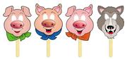 Cover of Three Little Pigs Fairy Tale Masks with Easy-to-Read Play! by Unknown