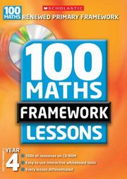 Cover of 100 maths framework lessons by Ann Montague-Smith
