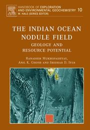 Front cover of The Indian Ocean nodule field by Ranadhir Mukhopadhyay