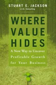 Cover of Where Value Hides by Stuart E. Jackson