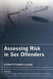 Front cover of Assessing risk in sex offenders by Leam Craig