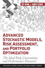 Cover of Advanced Stochastic Models, Risk Assessment, and Portfolio Optimization by Svetlozar T. Rachev