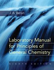Cover of Laboratory Manual for Principles of General  Chemistry by Jo Allan Beran