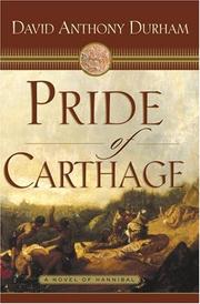 Front cover of Pride of Carthage by David Anthony Durham