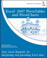 Cover of Excel 2007 PivotTables and PivotCharts by Paul McFedries