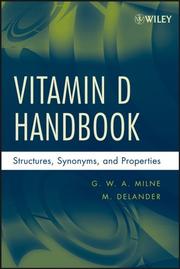 Front cover of Vitamin D handbook by George W. A. Milne