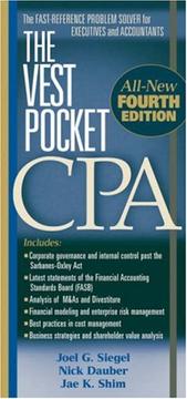 Cover of The Vest Pocket CPA by Jae K. Shim