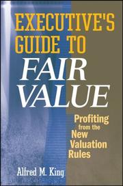 Cover of Executive's Guide to Fair Value by Alfred M. King