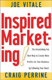 Cover of Inspired marketing by Joe Vitale
