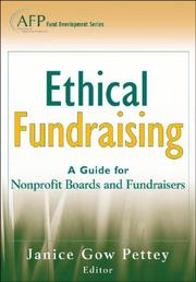 Cover of Ethical Fundraising by Janice Gow Pettey