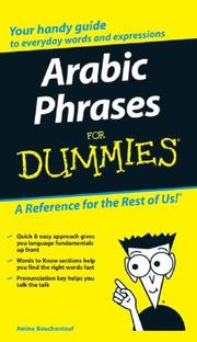 Cover of Arabic Phrases For Dummies by Amine Bouchentouf