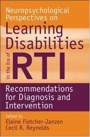 Cover of Neuropsychological perspectives on learning disabilities in the era of RTI by Elaine Fletcher-Janzen