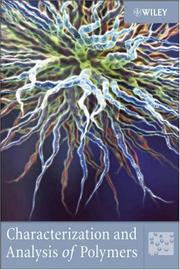 Front cover of Characterization and Analysis of Polymers by John Wiley & Sons Inc