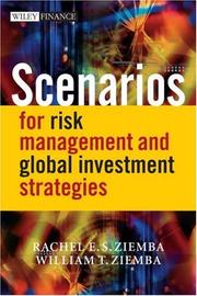 Cover of Scenarios for risk management and global investment strategies by Rachel Ziemba