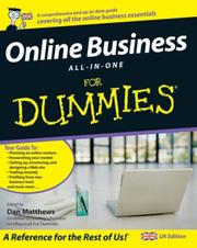 Front cover of Online Business All-in-one for Dummies by Dan Matthews