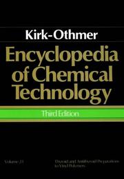 Front cover of Thyroid and Antithyroid Preparations to Vinyl Polymers, Volume 23, Encyclopedia of Chemical Technology by R. E. Kirk