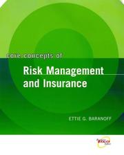 Front cover of Core Concepts of Risk Management and Insurance by Etti G. Baranoff